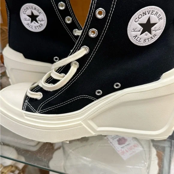 Chunky Converse Chuck Taylor Women’s All Star 75M Chick 70 De Luxe Heels - Picture 7 of 16